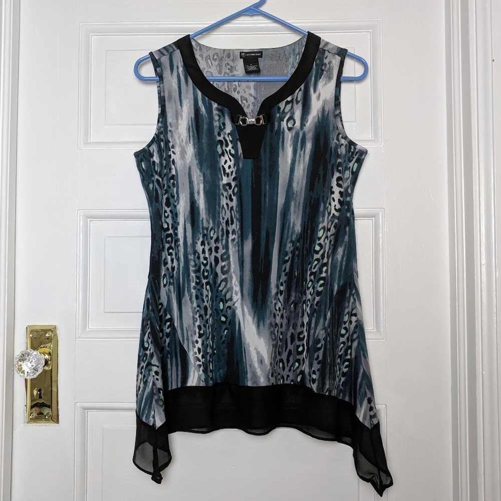 New Directions Leopard Blouse